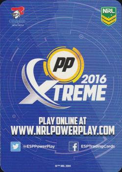 2016 Xtreme Power Play #90 Robbie Rochow Back